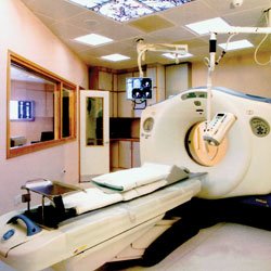 Picture showing one of the most advanced CT scanners in the UK